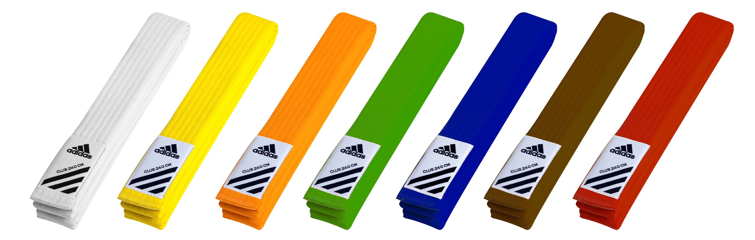Adidas belts for martial arts.